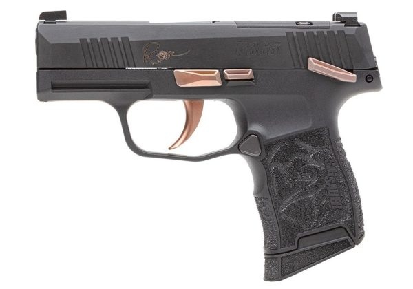 Sig Sauer P365 Rose 380 ACP, 3.1" Barrel, Black, RomeoZero Elite Sight, 10rd - Image 3