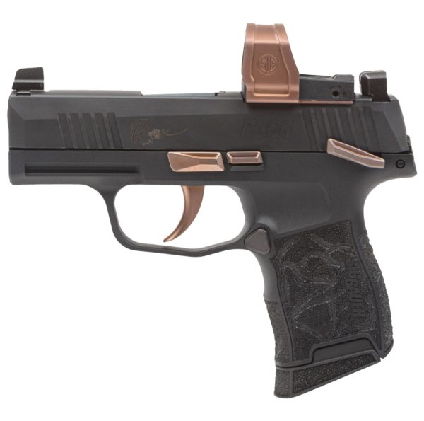 Sig Sauer P365 Rose 380 ACP, 3.1" Barrel, Black, RomeoZero Elite Sight, 10rd