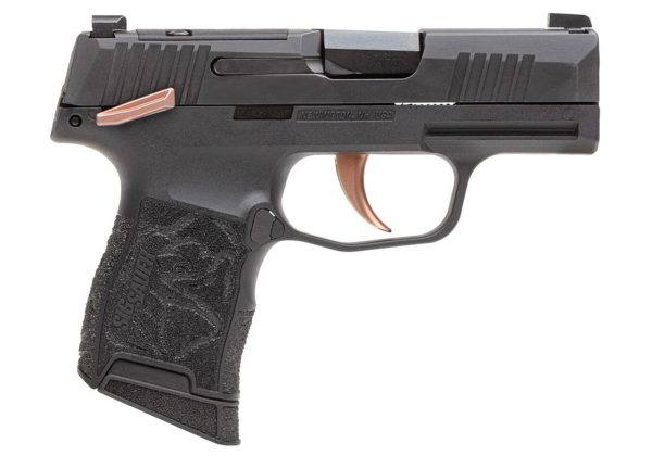 Sig Sauer P365 Rose 380 ACP, 3.1" Barrel, Black, RomeoZero Elite Sight, 10rd - Image 2