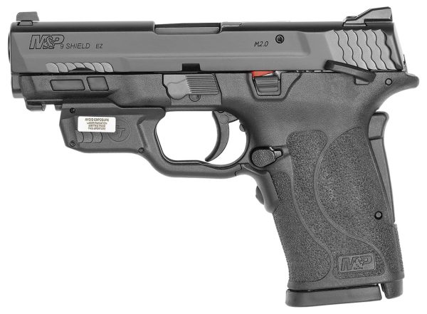 Smith & Wesson M&P Shield EZ M2.0 Compact 9mm, 3.675" Barrel, Black, Crimson Trace Laserguard, Manual Safety, 8rd - Image 2