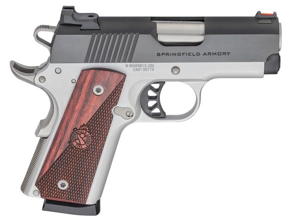 Springfield 1911 Ronin EMP 9mm, 3" Barrel, FO Front, SS/Black, 9rd - Image 2