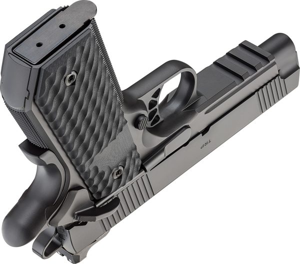 Springfield 1911 TRP 45 ACP, 4.25" Barrel, Black Cerakote, G10 Black Grips, 3x7rd Mags - Image 5