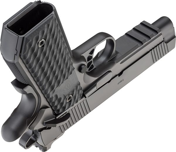 Springfield 1911 TRP 45 ACP, 4.25" Barrel, Black Cerakote, G10 Black Grips, 3x7rd Mags - Image 6