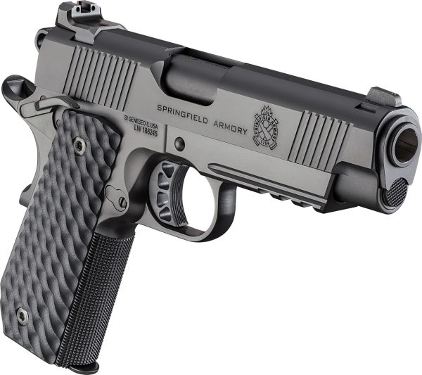 Springfield 1911 TRP 45 ACP, 4.25" Barrel, Black Cerakote, G10 Black Grips, 3x7rd Mags - Image 8