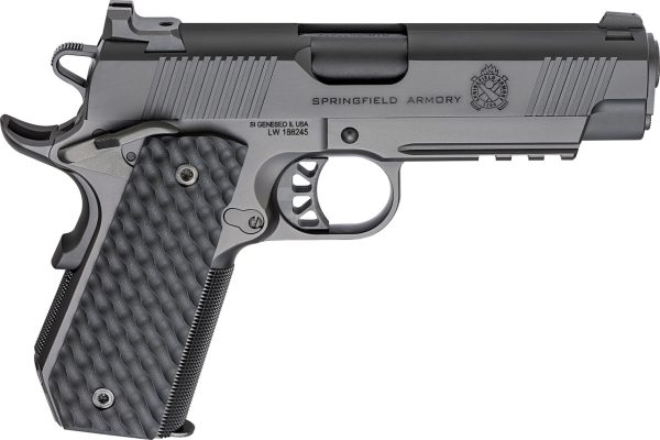 Springfield 1911 TRP 45 ACP, 4.25" Barrel, Black Cerakote, G10 Black Grips, 3x7rd Mags