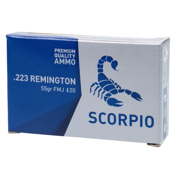 STV Scorpio 223 Remington, 55gr, Full Metal Jacket, 20rd Box