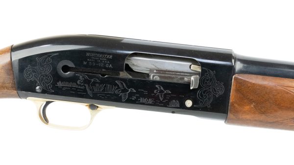 *USED* Winchester Model 59 12 Gauge, Wood Furniture, Engraved Black Rec - Image 3