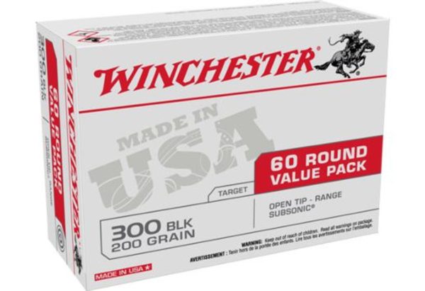 Winchester USA 300 Blackout 200gr, Open Tip Range Subsonic, 60Bx/4Cs - Image 2