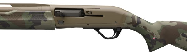 Winchester SX4 Hybrid Hunter Left Hand 12 Ga, 3.5" Chamber 26" Barrel, Woodland Camo, Flat Dark Earth Rec, 4rd - Image 3