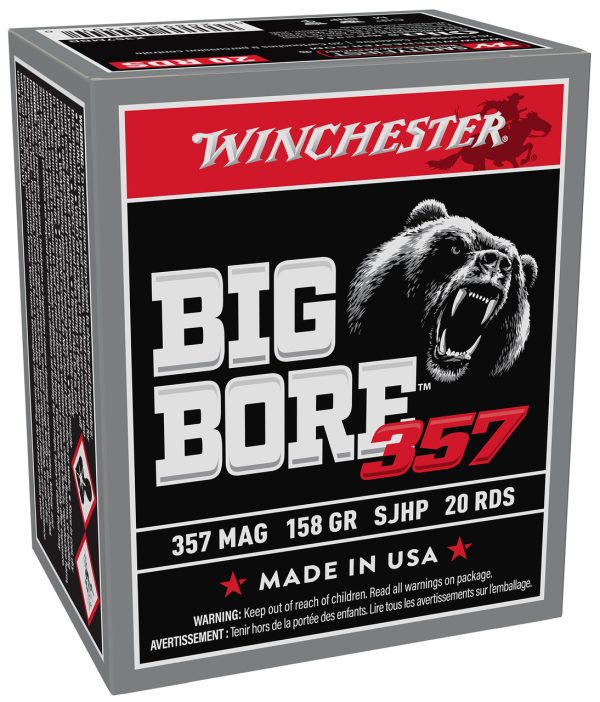 Winchester Big Bore Hunting 357 Magnum, 158gr, SJHP 20rd Box