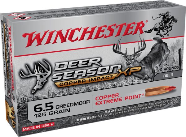 Winchester Deer Season XP 6.5 Creedmoor, 125gr, Copper Extreme Point, 20rd Box